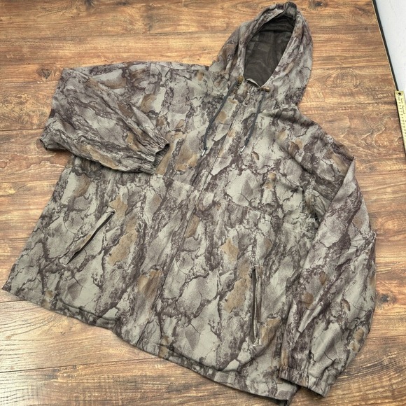 Natural Gear Camo Hooded Light Weight Hunting Jacket Men's 3XL‎ Mesh Lining - Picture 1 of 7